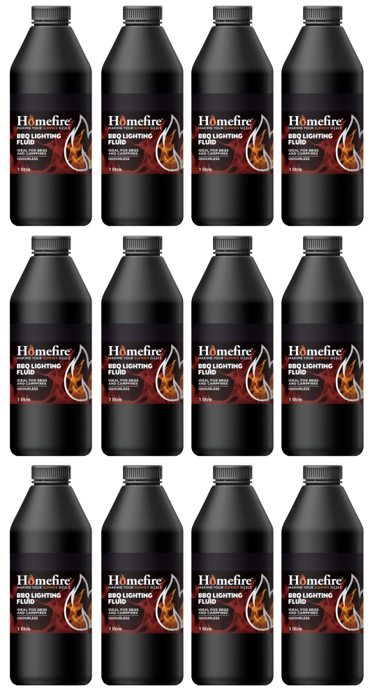12 x Homefire Grillanzünder flüssig - 1 Liter