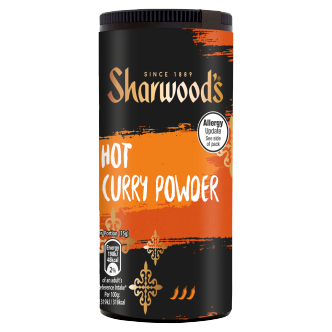 Sharwoods Hot Curry Pulver 102G