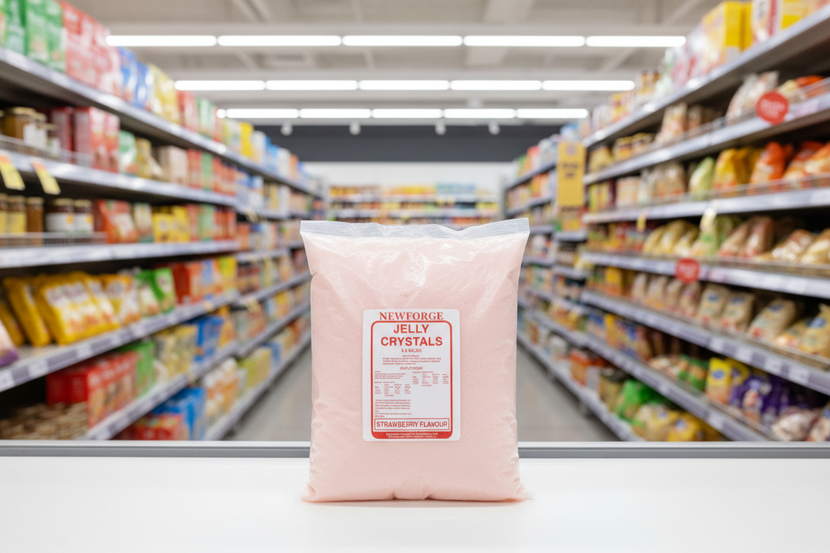 Newforge Jelly Crystals Strawberry Flavour 3.5Kg