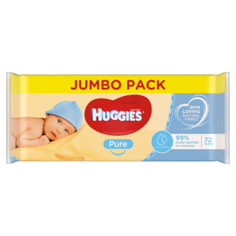 10 x Huggies Pure Baby Feuchttücher – 72er-Pack