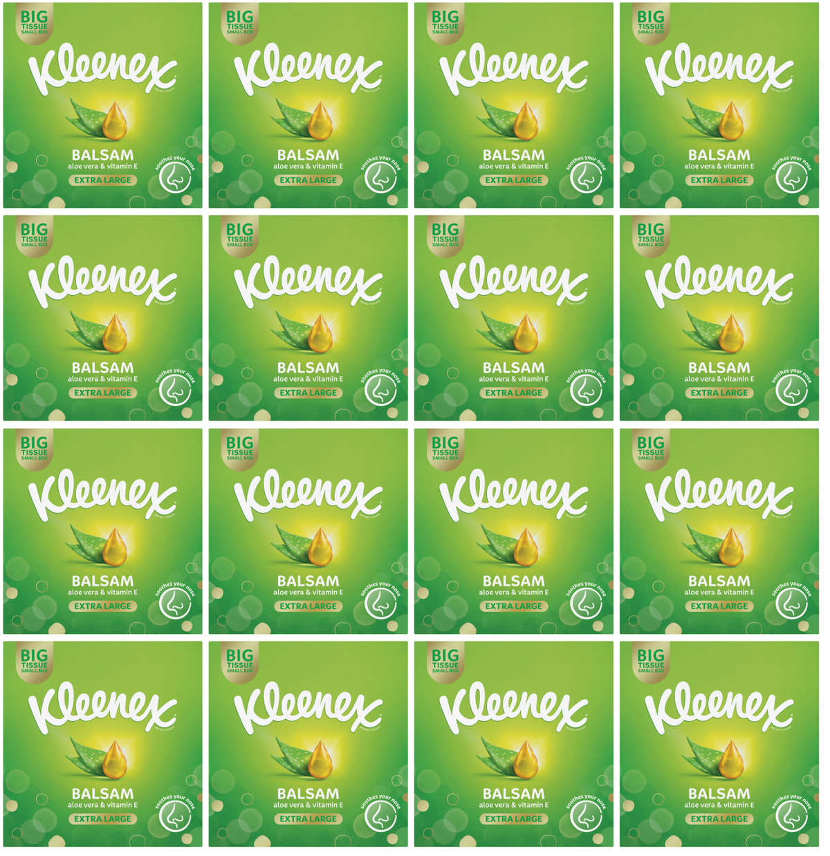 16 x Kleenex Balsam Extra Large  - 40 PACK