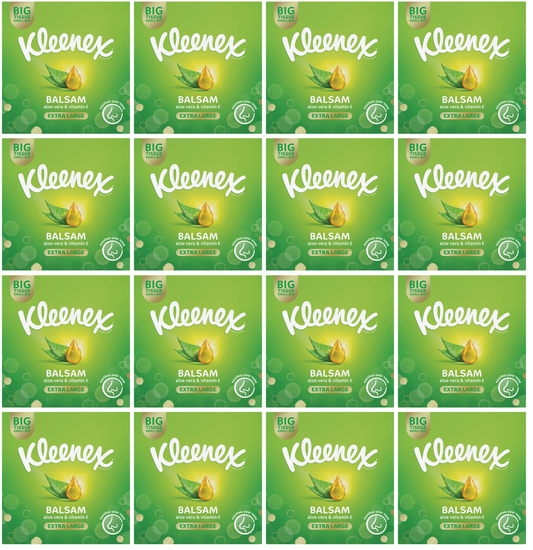 Kleenex Balsam Extra Large Tissues – 16 Packs of 40