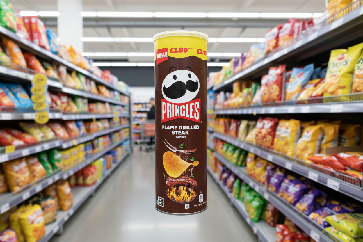 6 x Pringles Flame Grilled Steak - 165g