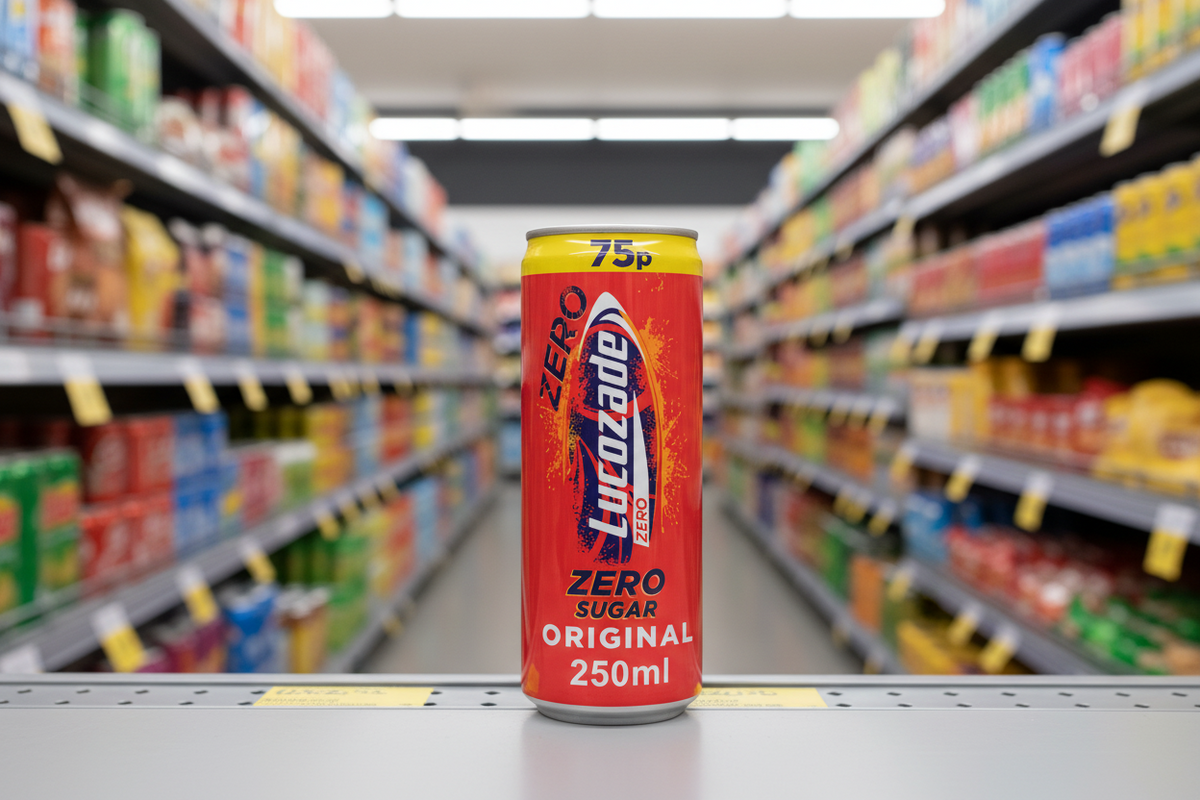 24 latas de Lucozade Zero Original - 250ML