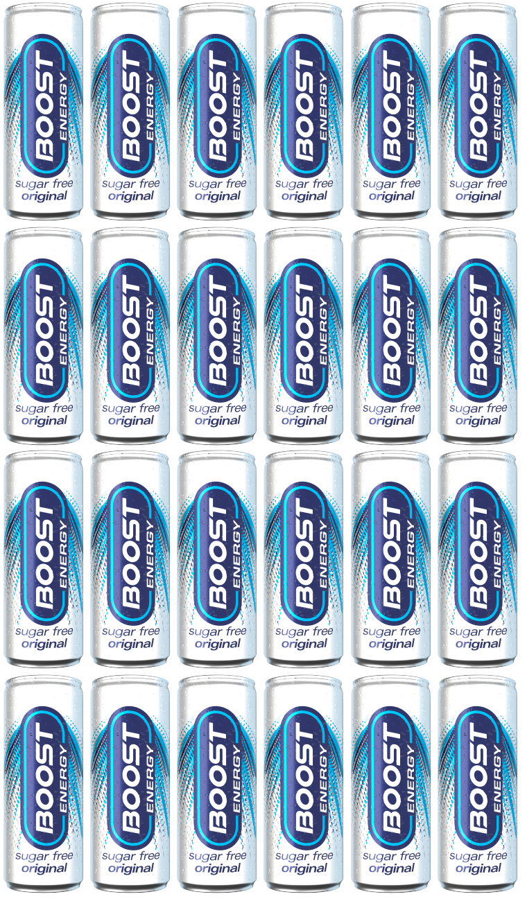 Boost Sugar Free Energy Drink 250ml - 24er-Pack Dosen