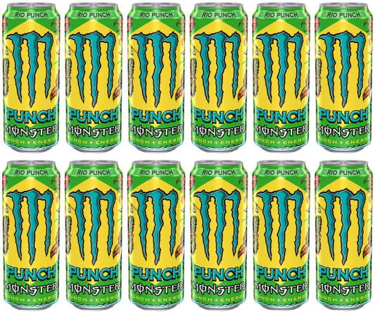 Monster Rio Punch 500ml Energy Drink – Case of 12 Cans