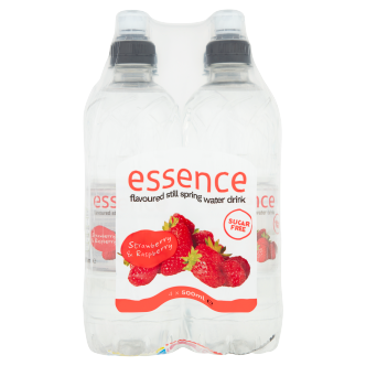 24 x Agua Mineral Natural sin Gas de Fresa y Frambuesa Essence 500ml