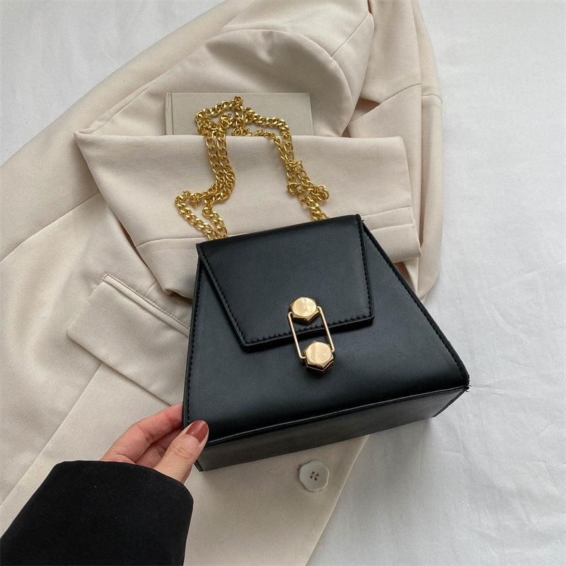 Simple Retro Ins Western Style Women's Bag Korean Style Personalized Ins Chain Messenger Bag