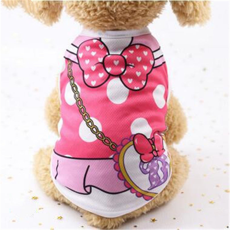 Cartoon Print Cotton Puppy T-Shirt