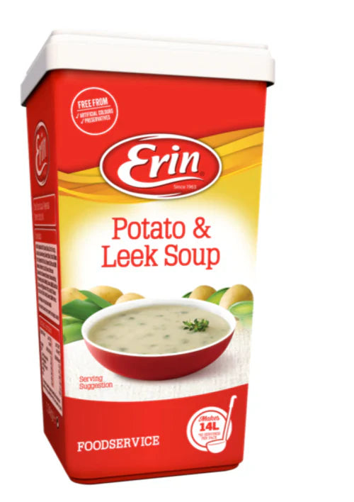 3 x Sopa de patata y puerro Erin 1,22 kg Hostelería