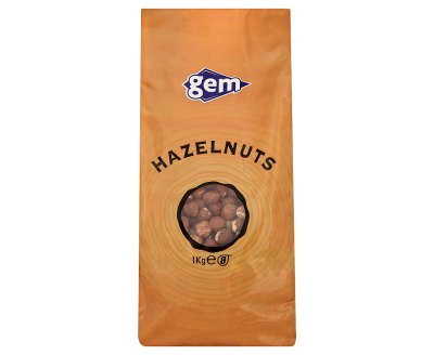 Gem Hazelnuts 1kg | Whole Hazelnuts for Baking & Snacking