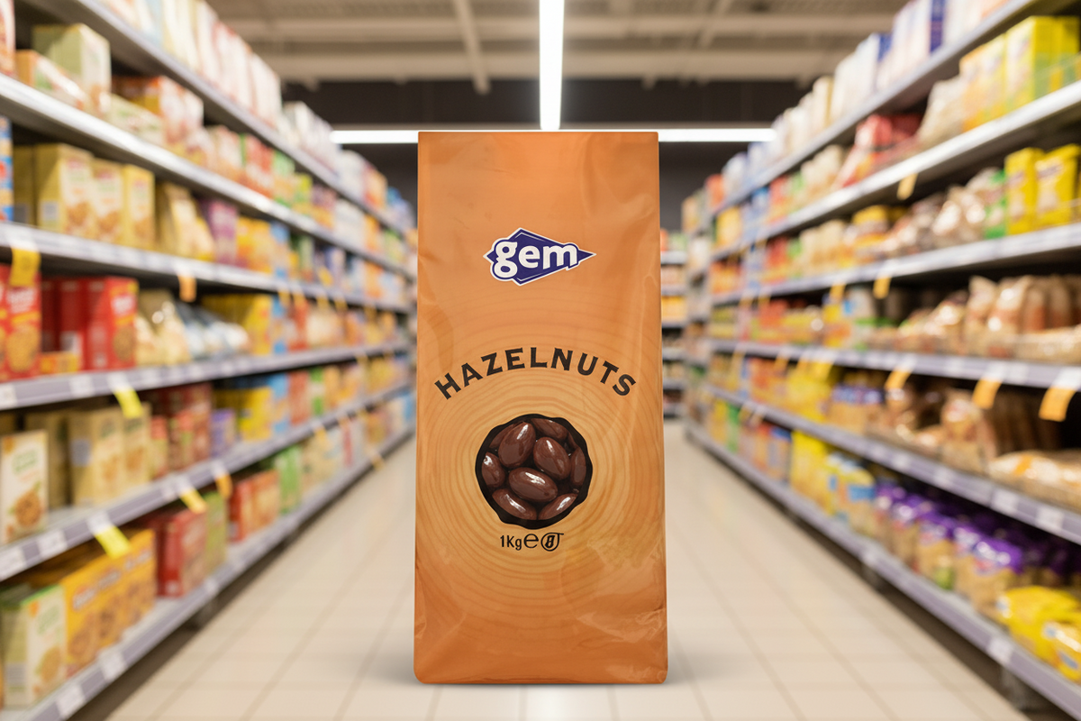 Gem Hazelnuts 1kg | Whole Hazelnuts for Baking & Snacking
