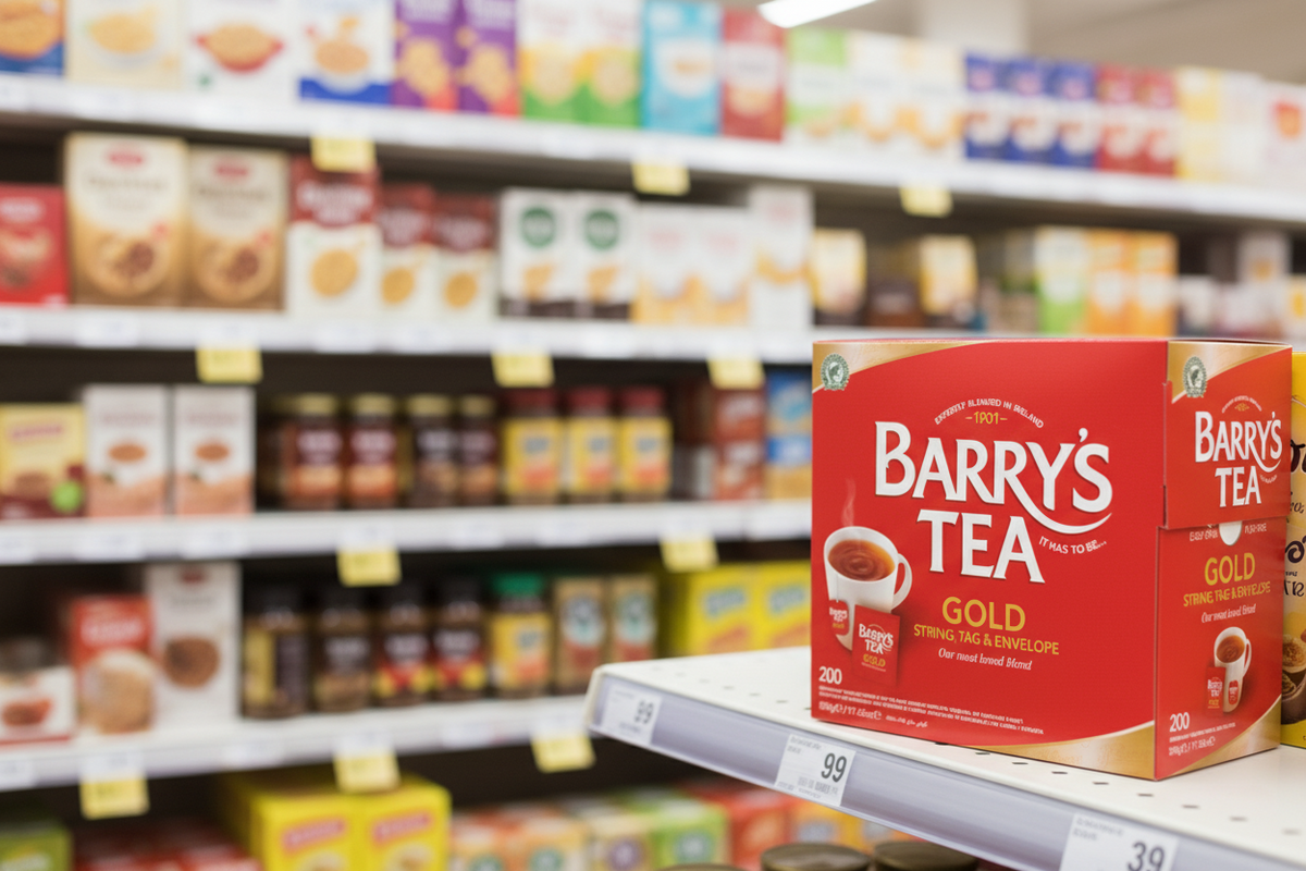Barry's Gold Blend Teebeutel mit Etikett & Umschlag, 200 Stück