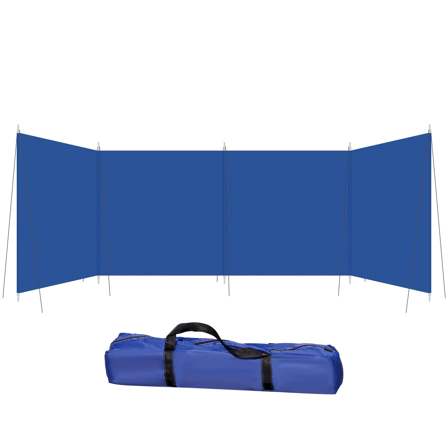 Outsunny 6.2m x 1.5m Camping Windbreak | Portable Wind Blocker & Privacy Wall