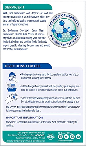 Caraselle Dr Beckmann Serviceit Deep Clean Dishwasher Cleaner 75g