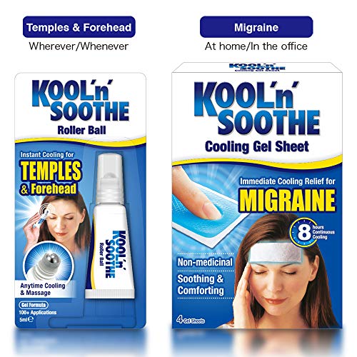 Kool 'n' Soothe Migraine Cooling Strips - 1 Pack of 4