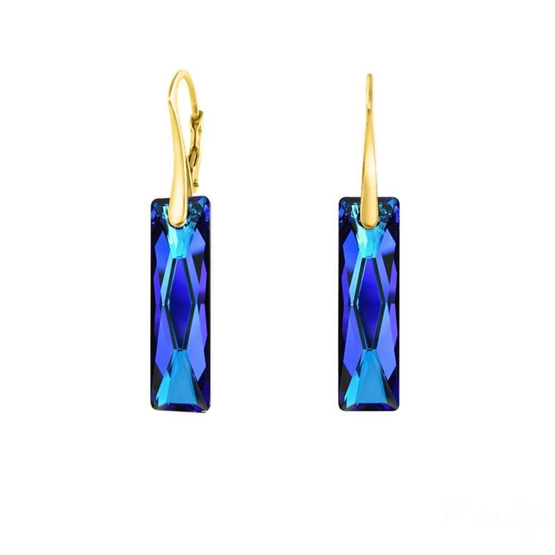 24K Bermuda Blue  Luxury   Pendant Necklace Jewellery Set