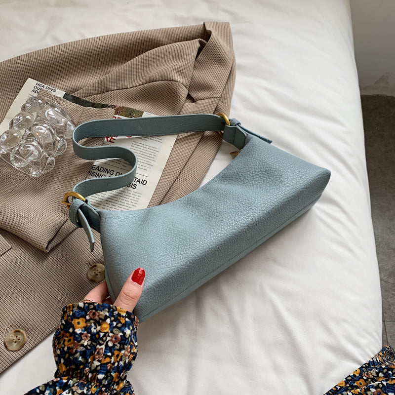 Simple Solid Color One-shoulder Messenger Women's Bag