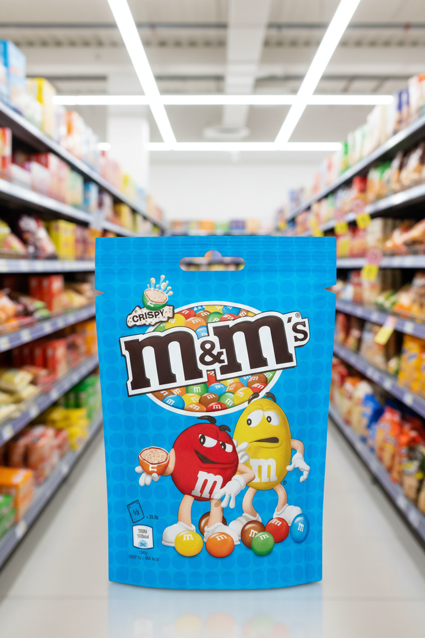 13 x M&M's Crispy Milk Chocolate Beutel - 107g