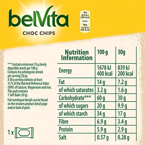 Belvita Breakfast Soft Bakesgoldengrain Biscuits, 5 x 50 g