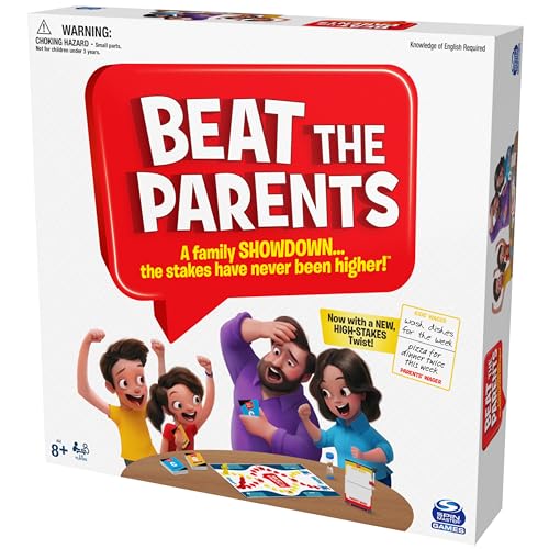 Spin Master Games Beat The Parents Board Game for Families and Kids aged over 8+