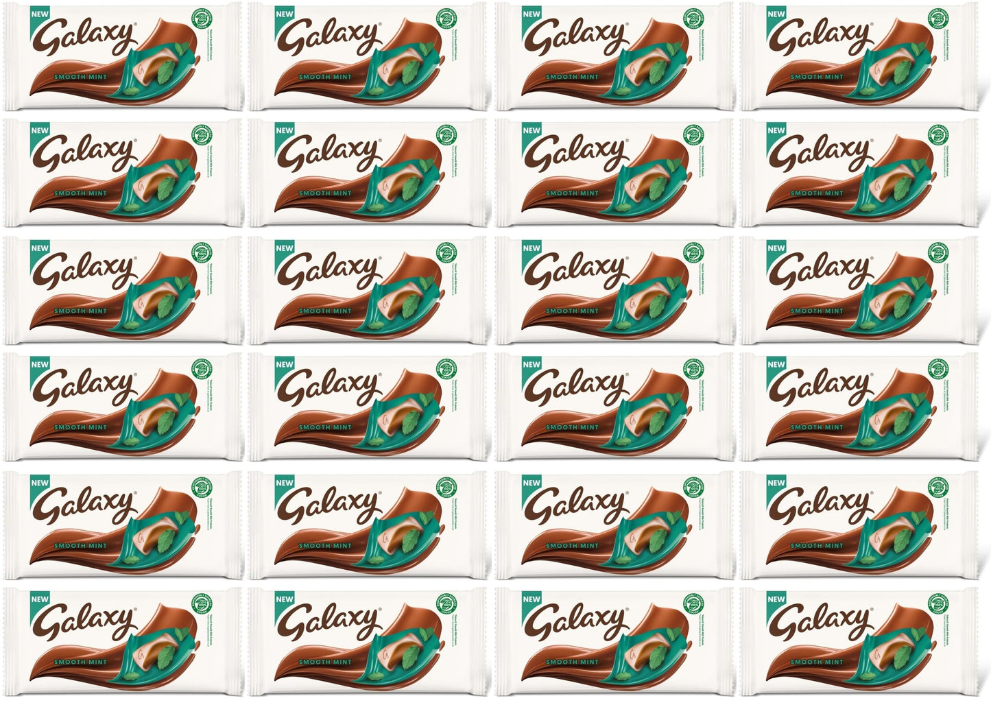24 x Galaxy Pfefferminz-Schokoladentafel – 110 g