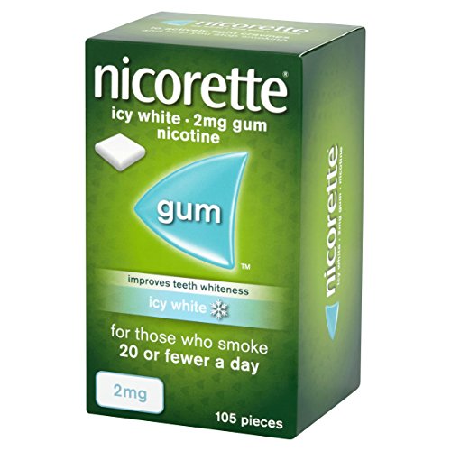 Nicorette Gum, 2 mg, Icy White, 105 Gums