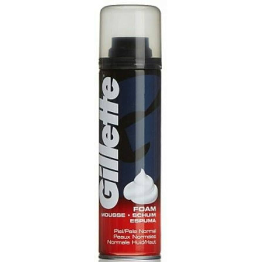 6 x Gillette Rasierschaum Regular - 200ML