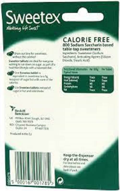 Sweetex Calorie Free Sweetener, Pack of 800