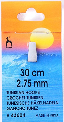 Pony Tunisian Crochet Hook, Aluminium,