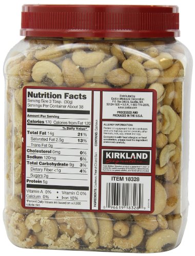 Kirkland Signature Whole Fancy Cashews, 1.13 Kilogram (2.5 Pound)