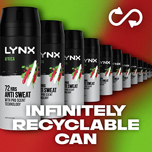 Lynx Africa 72-hour protection Antiperspirant Deodorant Spray 150 ml