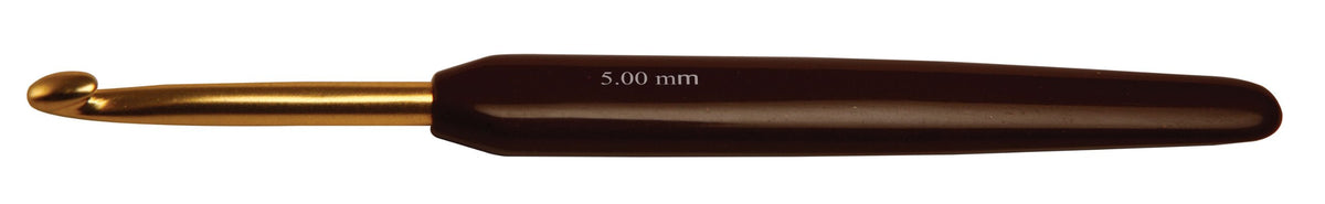 KnitPro Gold Aluminium Crochet Hook soft grip