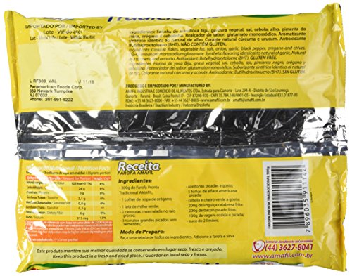 Seasoned Cassava Flour - Farofa De Mandioca Pronta - Amafil - 17.6 Oz (500g) - Gluten-free by N/A