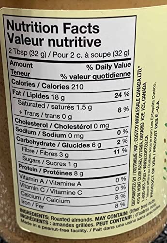 Kirkland Signature Creamy Almond Butter 765g