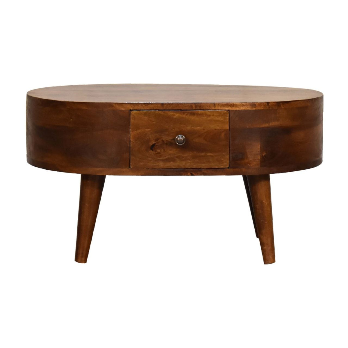 Artisan Mini Chestnut Rounded Coffee Table