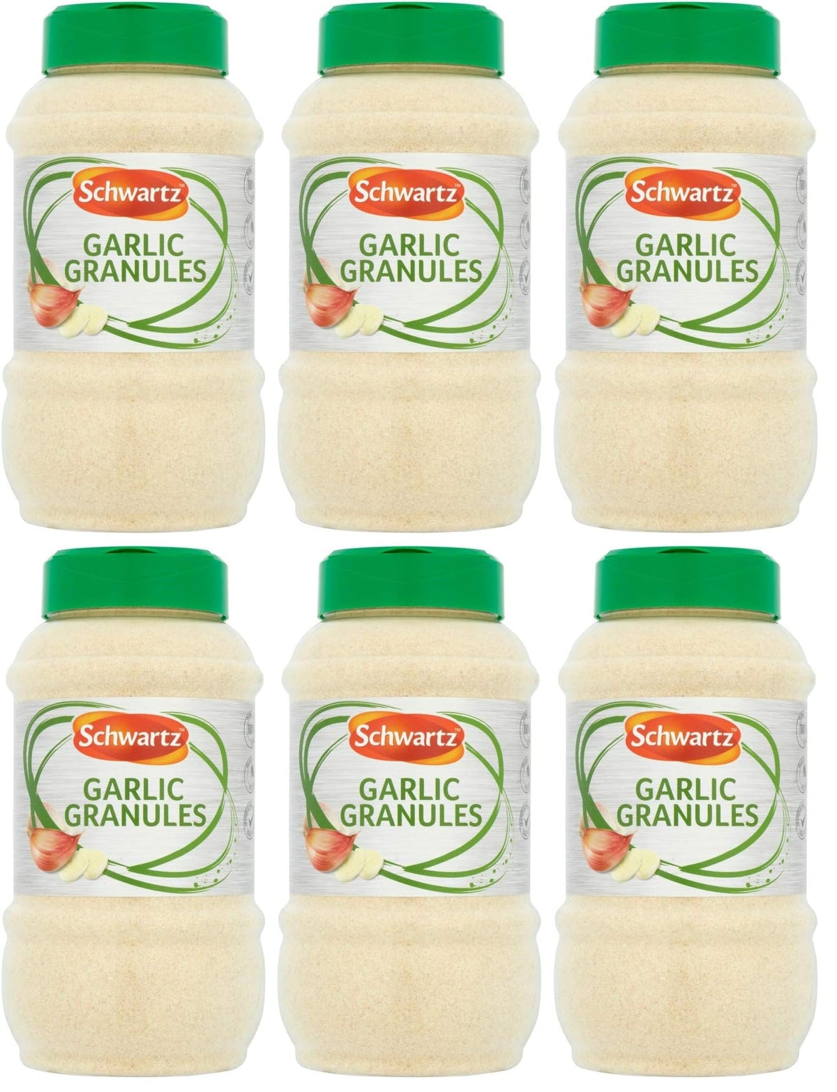 6 x Schwartz Knoblauchpulver 480G