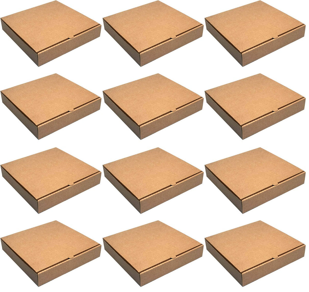 12   Freshly Baked Pizza Box Corrugated 100Pk