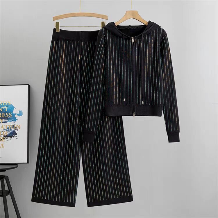 Western Style Fried Street Leisure Fashionable Knitted Suit