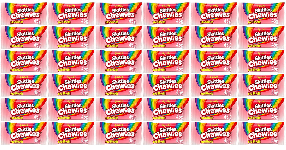 36 x Skittles Chewies Fruits Sweets Bag 45G