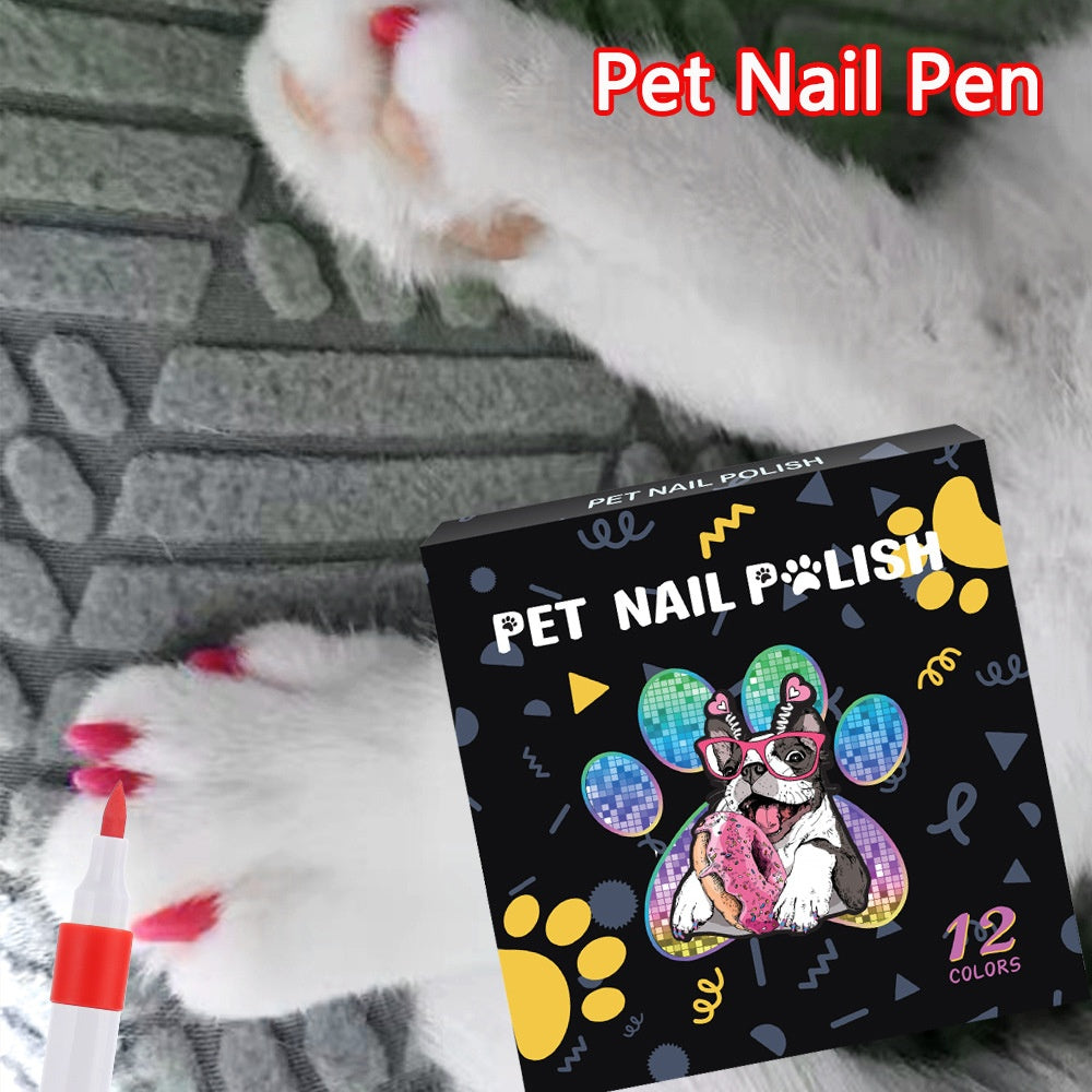 Opaque Color Nail Brush Graffiti Water-based Laminated Pet Manicure