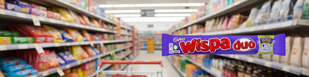 32 x Cadbury Wispa Duo Schokoriegel 47.4G
