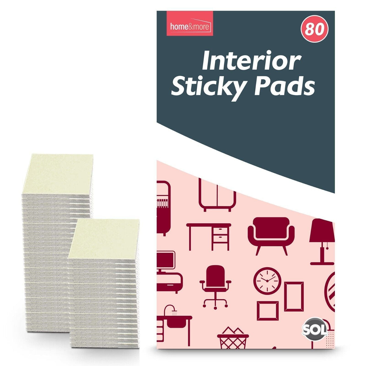 80-320 Interior Sticky Pads Strong Double Sided Self Adhesive Home Interior Foam