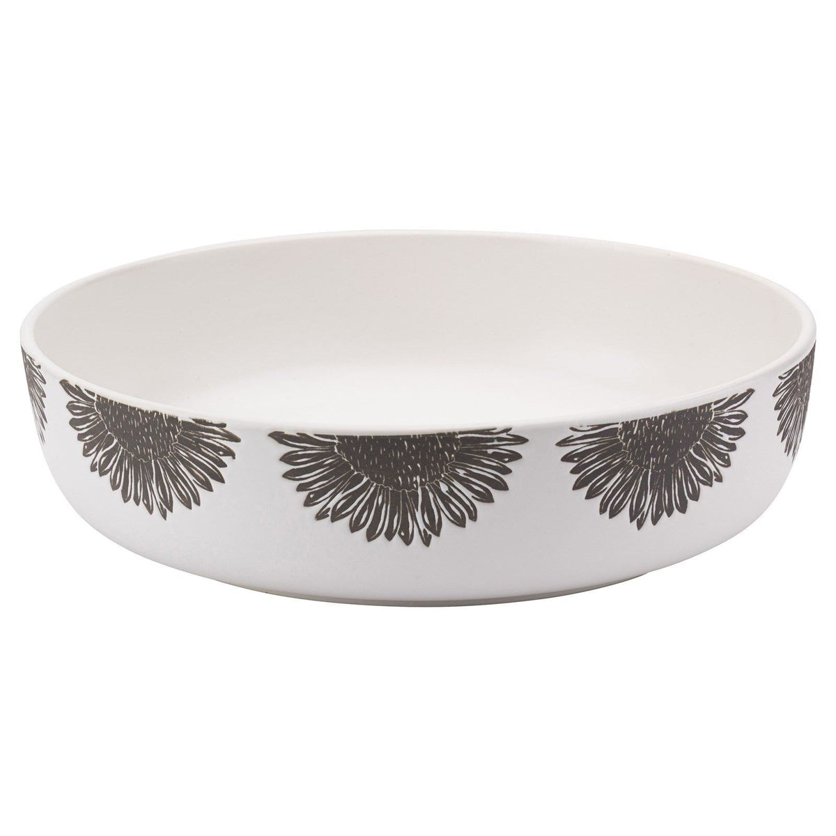 Artisan Flower Serving Bowl