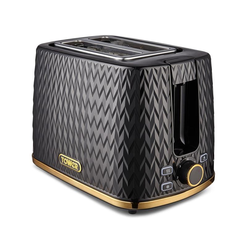 Tower Black Empire 2 Slice Toaster