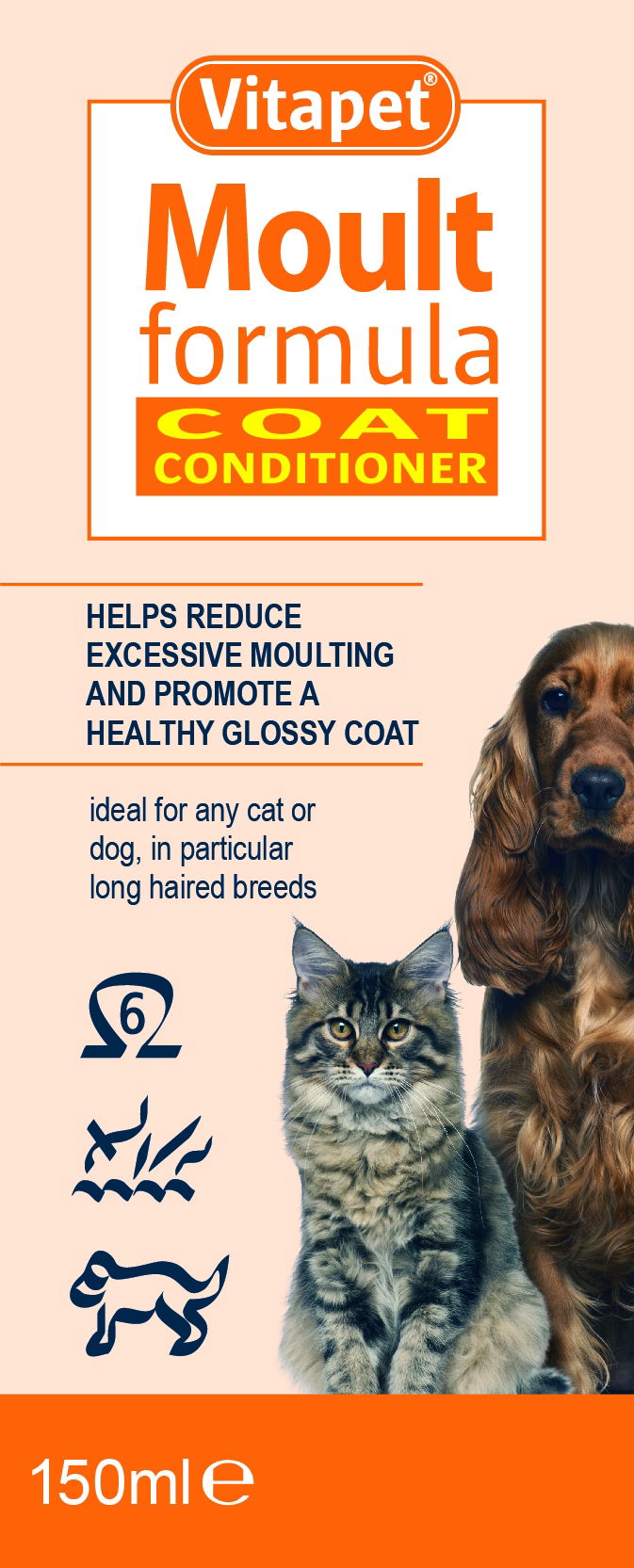 Vitapet Dog Moult Formula Coat Conditioner - Case