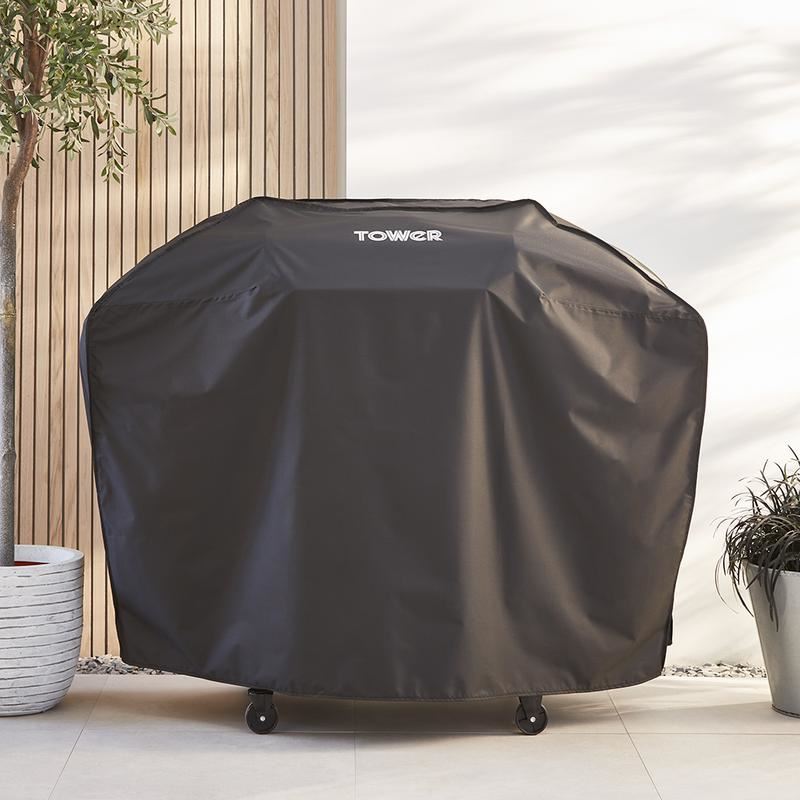Tower 3 Burner Gas BBQ Cover Black