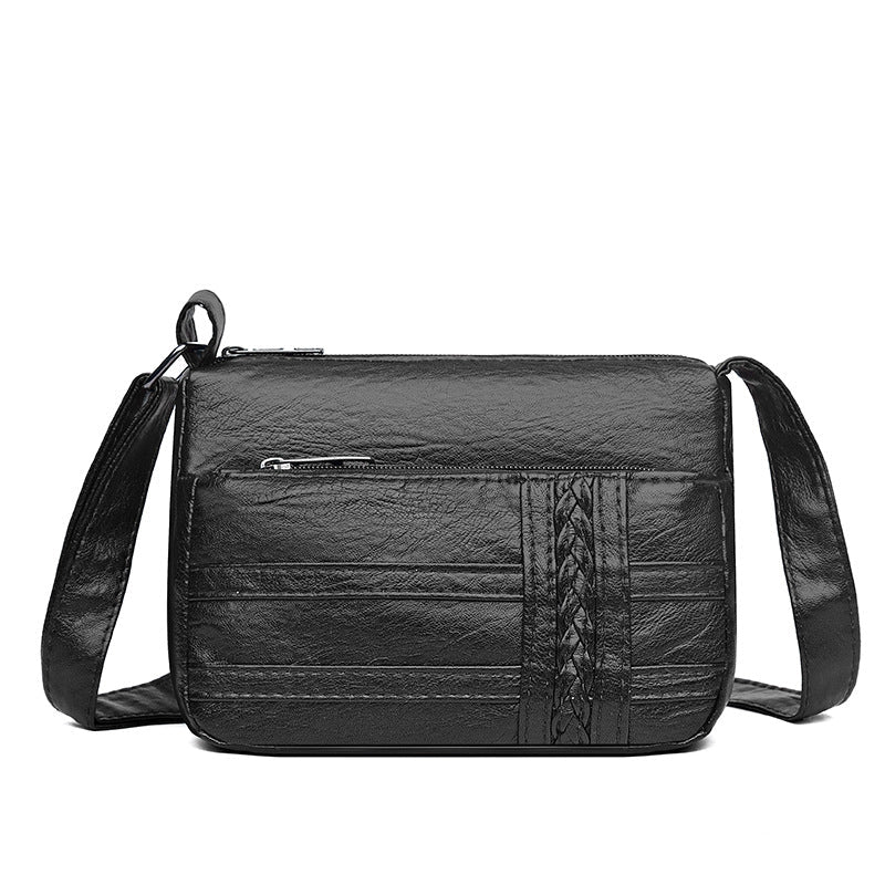 Simple And Lightweight Shoulder Large Capacity PU Crossbody Bag