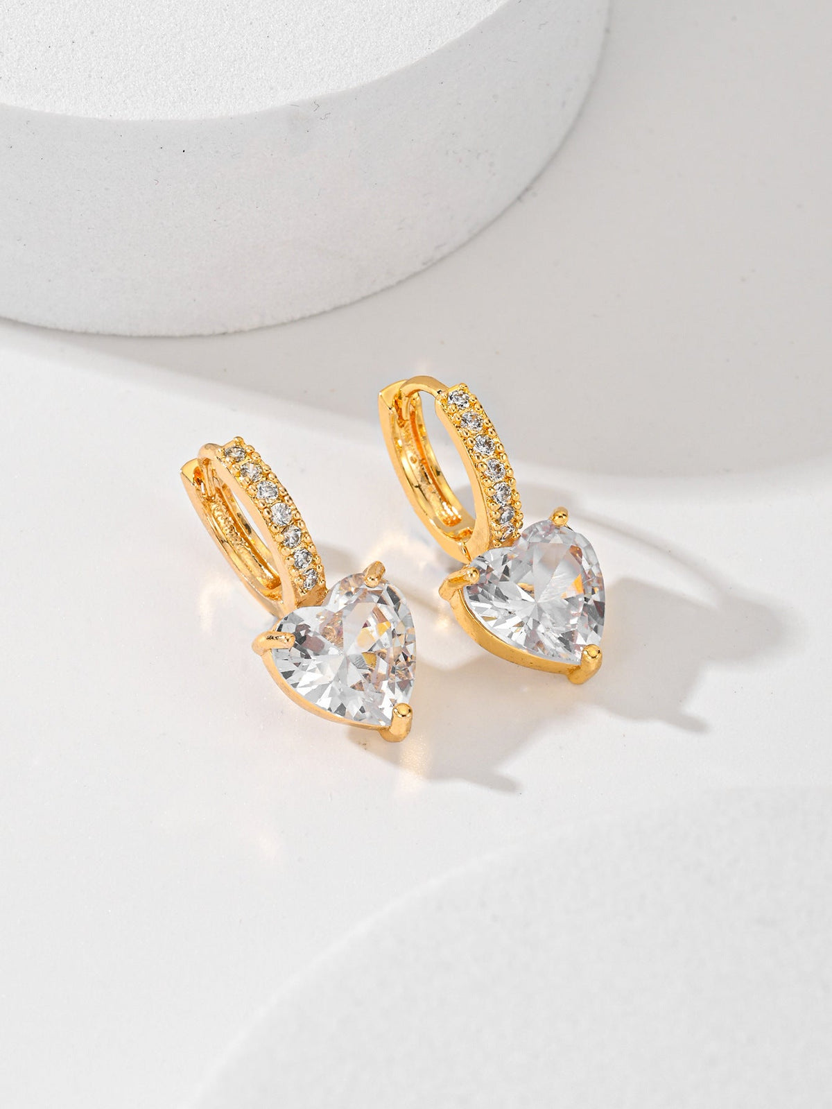 Fashion Multi-color Copper Earrings Studded With Zircon