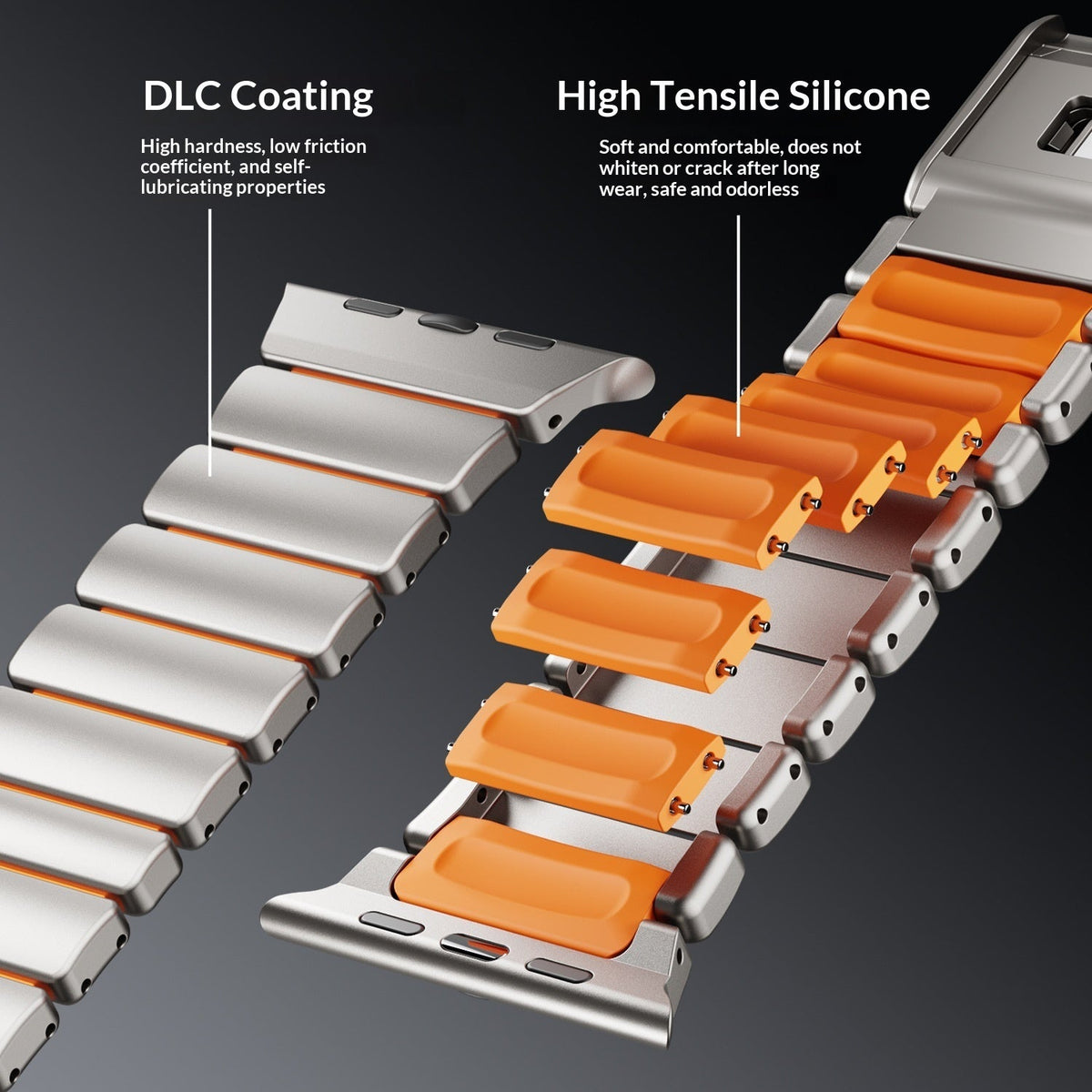 Titanium Norman Magnetic Clasp Ultra3 Watch Strap